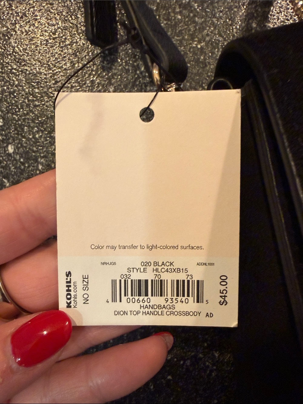 NWT LC Lauren Conrad Black Crossbody Bag with Silver Bow Accent - Picture 2 of 9